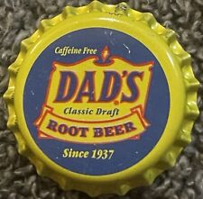 Vintage 1980s Dad's Root Beer Bottle Cap, Chicago, IL, Jasper, IN picture