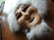 Alaska Face Fur Handmade Yupik  Skin Native Siberia Handmade Notsigned  picture