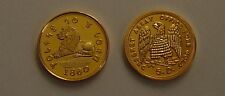 MORMON 1860 GOLD $ 5 LION COIN UTAH SALT LAKE CITY   222 picture