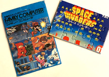 SPACE INVADERS Nintendo Official jigsaw puzzle card Famicom 1985 Vintage amada picture