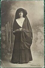 Vintage Postcard MALTESE LADY in Cloak Island Nation of Malta Mediterranean  picture