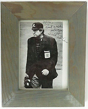 Satch Davidson MLB Umpire Autographed Framed Picture picture
