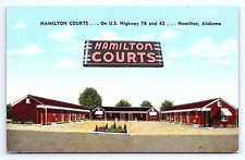 Postcard Hamilton Courts US Highway 78 43 Hamilton Alabama AL picture