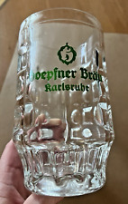 Vintage Thick German Glass Beer Mug 