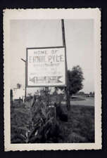 SNAPSHOT from ALBUM * ROADSIDE sign HOME of ERNIE PYLE at INTERSECTION picture