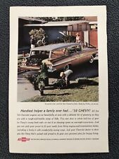 Chevy Nomad 4-Door Wagon 1959 Vintage Print Ad Chevrolet Fisher station￼ picture