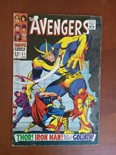 MARVEL THE AVENGERS #51 4/68  6.5 FINE+ COLLECTOR APPEARANCE IRON MAN ,THOR picture