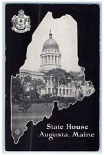 c1950 State House Building Tower Dome Grounds Augusta Maine ME Unposted Postcard picture