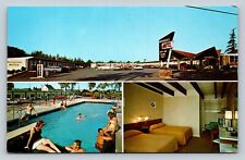 c1978 Brookside Motel Ellsworth Maine Nice Msg VINTAGE Ad Postcard 10c picture