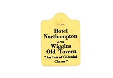 1930's-40's Hotel Northampton Wiggins Old Tavern Original Tea Bag Tag F144E picture