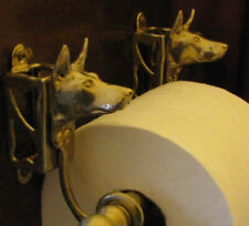 DOBERMAN PINSCHER, CROPPED EARS, Toilet Paper Holder OR Paper Towel Holder picture