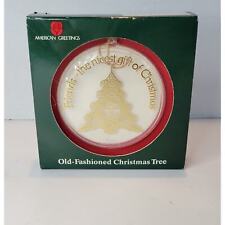 VTG American Greetings Old Fashion Christmas Tree Christmas Ornament AX-1004 NEW picture