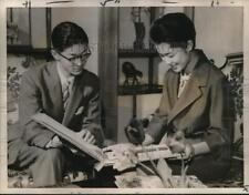 1959 Press Photo Princess Suga of Japan with her fiancÃ©, Hisanaga Shimazu picture