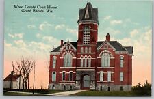 Vintage Postcard Wood County Court House Grand Rapids Wisconsin *C8753 picture