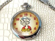 Brand New Unused Fossil Popeye Limited Edition Collectible Pocket Watch picture