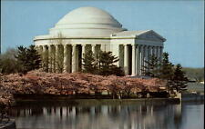 Washington DC Thomas Jefferson Memorial Cherry Blossoms ~ postcard sku619 picture