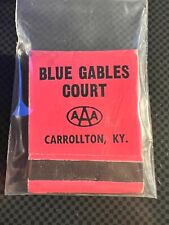 MATCHBOOK - BLUE GABLES COURT - CARROLLTON, KY - UNSTRUCK picture