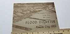 Vtg 1951 Kansas City Flood Booklet AFTERMATH PHOTOS History Disaster A4 picture