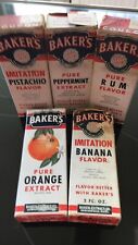 5 Vintage Baker's Extract Boxes & Bottles 1940's Vintage Country Kitchen READ*** picture