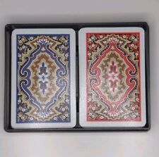 Vintage KEM Playing Cards Paisley Large Faced Pinochle Double Deck picture