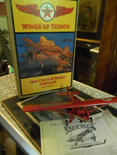 Wings Of Texaco 1929 Curtiss Robin Airplane #6 Metal Coin Bank 1/48 Scale picture