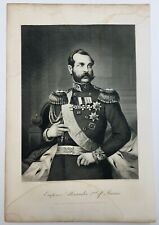 1871 Original Print Emperor Alexander 2nd of Russia picture