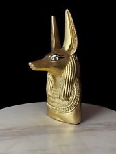 Golden God Anubis Statue from Stone , Jackal God of Mummification Anubis picture