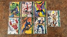 2022 Fleer Ultra Marvel Avengers Silver Age Avengers Green Upper Deck (7 Cards) picture