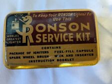 Vintage Ronson Lighter Service Kit With Tools & Ronson Care Instructions picture