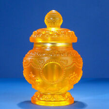 13cm Lotus Eight Auspicious Treasure Bottle Small Lucky Wealth Vase picture