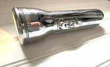 Vintage Ray-O-Vac Bullet Torpedo Style Chrome Metal Flashlight Made in USA 7.5