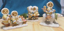 Set Of 2 Cherished Teddies  Units, Christmas And Eskimo Teddies picture
