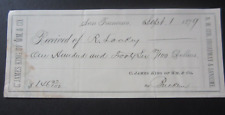 Old 1879 - C. JAMES KING of William & Co. - Receipt Document - San Francisco picture