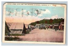 Company Street NY State Camp National Guard Peekskill NY 1923 Old Postcard picture