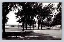 Escanaba MI-Michigan, RPPC, Ludington Park, Antique, Vintage c1951 Postcard picture