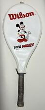 Vintage Rare Mickey Mouse Wilson Tennis Racket With Vinyl Cover picture