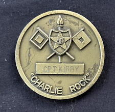 C Co 122nd Signal Battalion 2nd Infantry Division Charlie Rock Challenge Coin picture