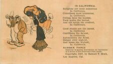 California Booster Poem Samuel Mock 1907 Artist Impression Postcard 22-692 picture