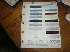 1963 Lincoln Continental Ditzler Color Chip Paint Sample  picture