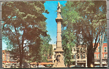Vintage Postcard 1965 Civil War Soldiers Monument, Elyria, Ohio OH picture