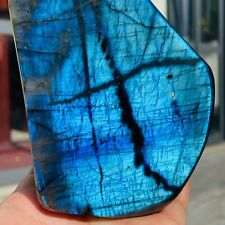 1.95lb Amazing Natural Blue Labradorite Quartz Crystal Specimen Healing picture