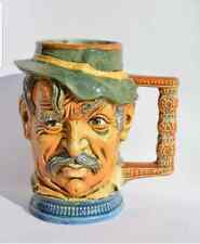 Vintage Rare Old Collectibles Capodimonte Drinkware Beer Mug Old Man 1900 Italy  picture