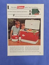 1963 Vintage Print Ad Coleman Coolers Picnic Jug. picture