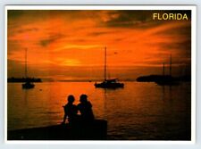 Brilliant Florida Sunset Vintage 4x6 Postcard AF512 picture