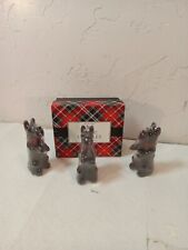 :-) Vintage Two's Company Set of 3 Scottie Candles New in Box Sealed Candles picture
