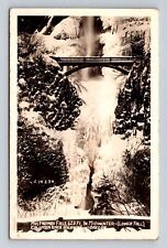 Columbia River Highway OR-Oregon RPPC, Multnomah Falls Vintage Souvenir Postcard picture