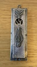 Vintage Sterling Silver Mezuzah Case With Scroll picture