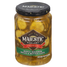 3 Mt. Olive Majestic Picklery Bread & Butter Pickle Chips Maple Bourbon 24 oz picture