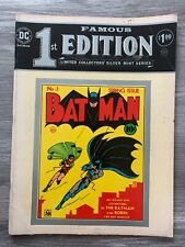 1975 FAMOUS FIRST EDITION DC Treasury F-5 VG 4.0 Batman #1 Reprint picture