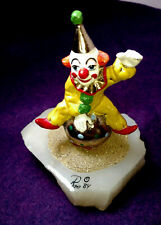 Ron Lee Signed Clown Figuring  Statue 1984 Clown On A Ball RARE picture